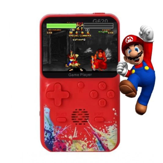 Amfyn Plastic Video Game For Kids Console 500 In1 Classic Games (Red)
