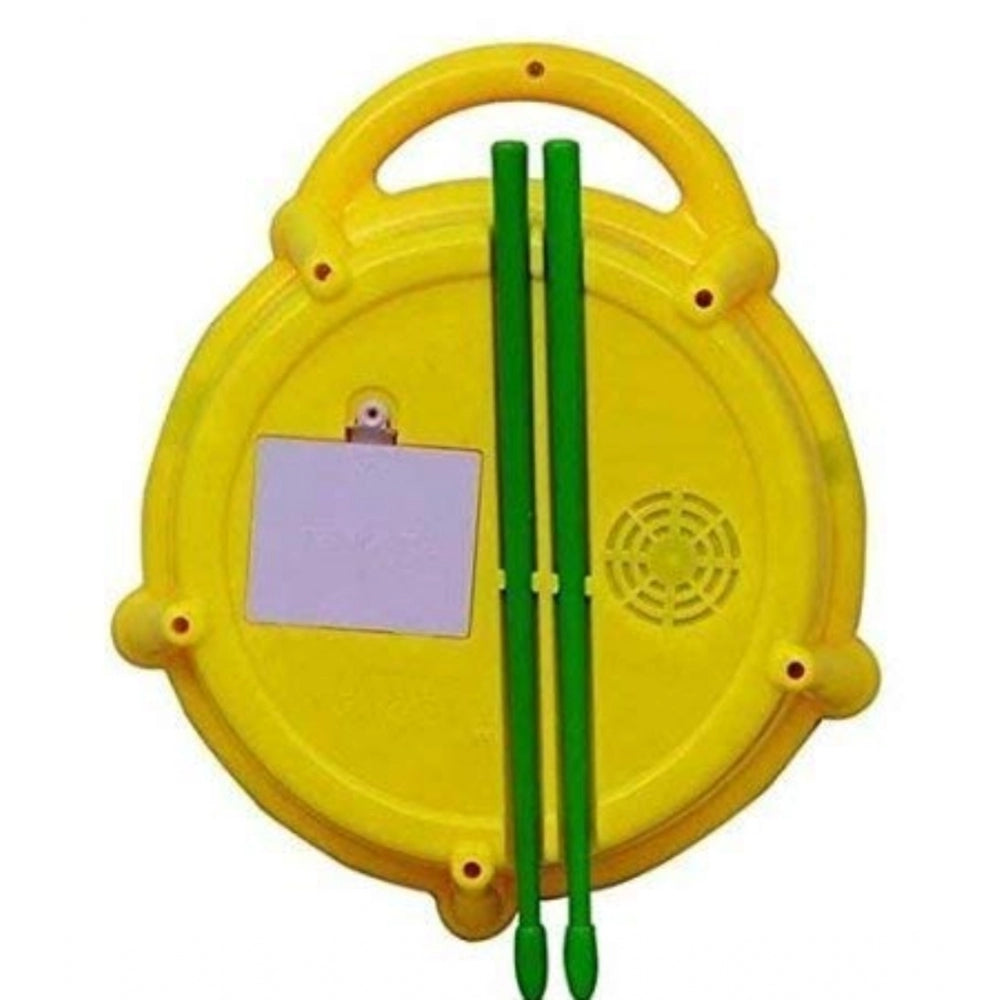 Amfyn Plastic 3D Flash Drums With Lights Musical (Assorted)