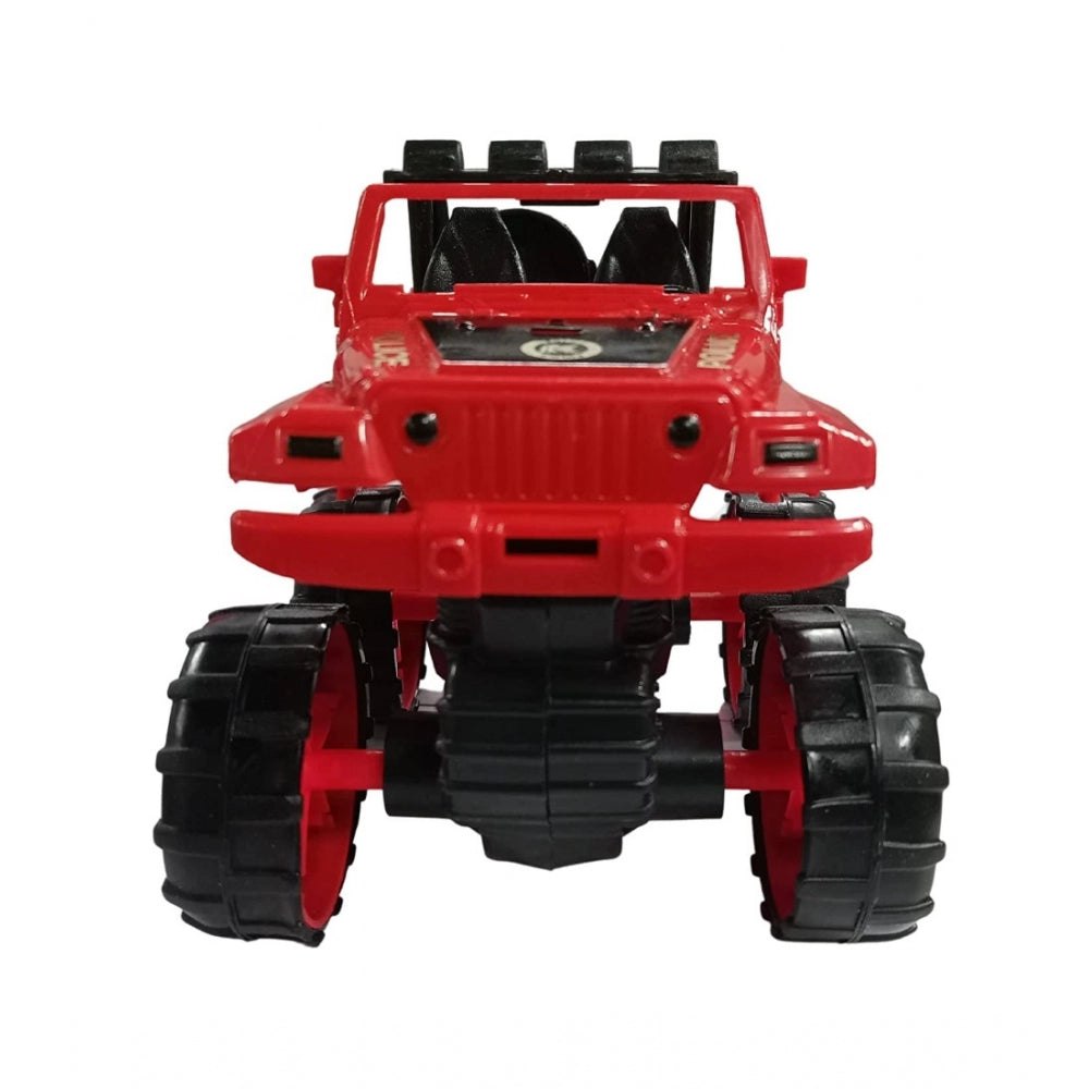 Amfyn Plastic Powered Jumping Police Jeep Car (Assorted)