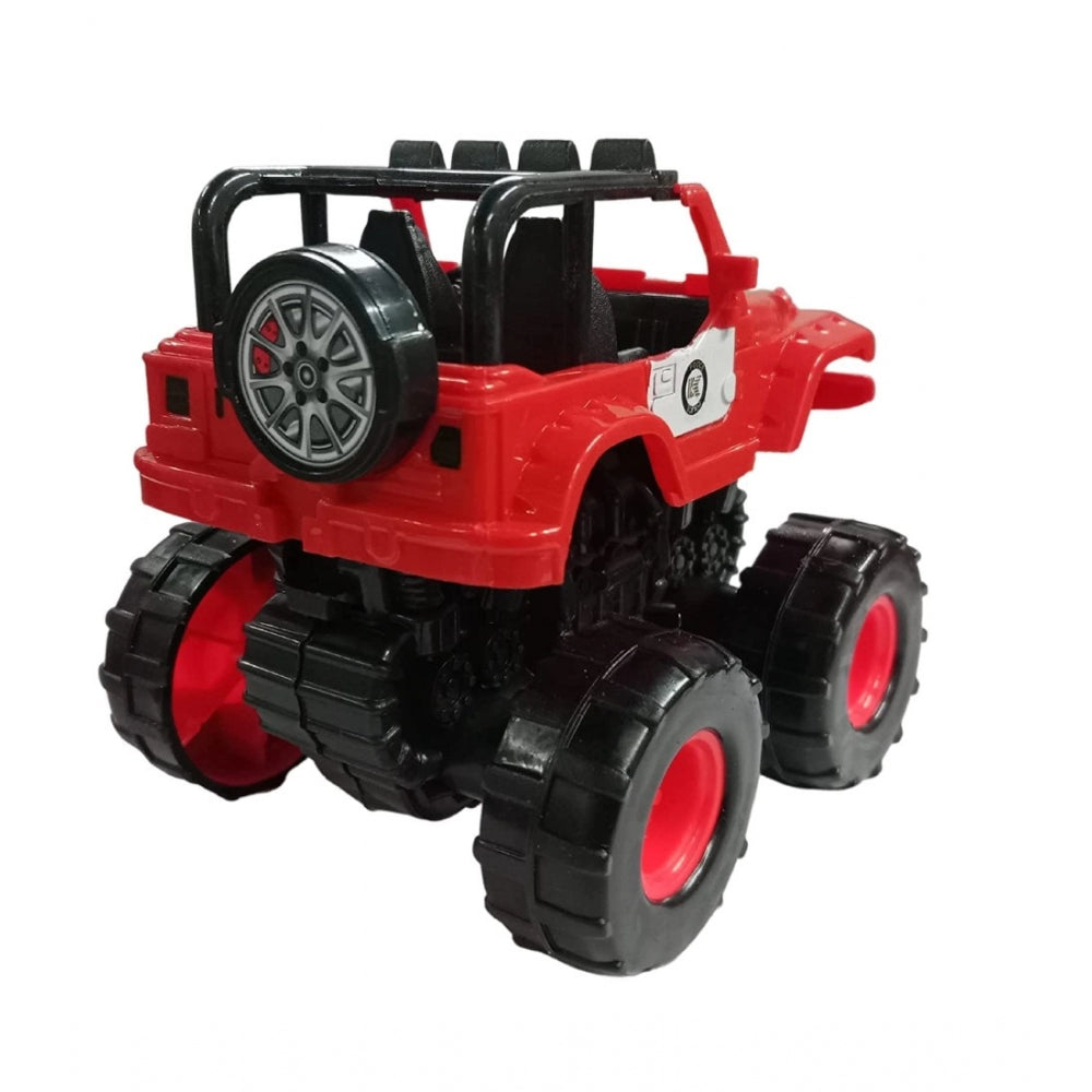 Amfyn Plastic Powered Jumping Police Jeep Car (Assorted)