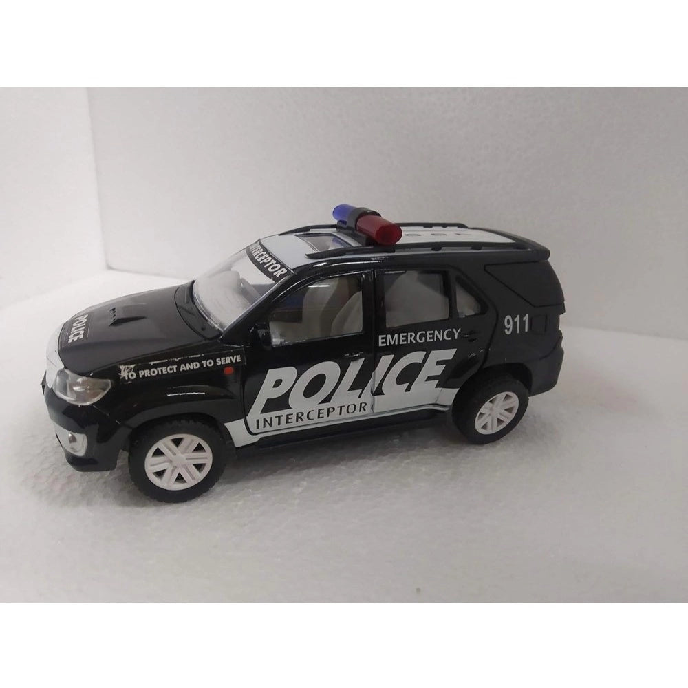 Amfyn Plastic Police Interceptor Car (Black)