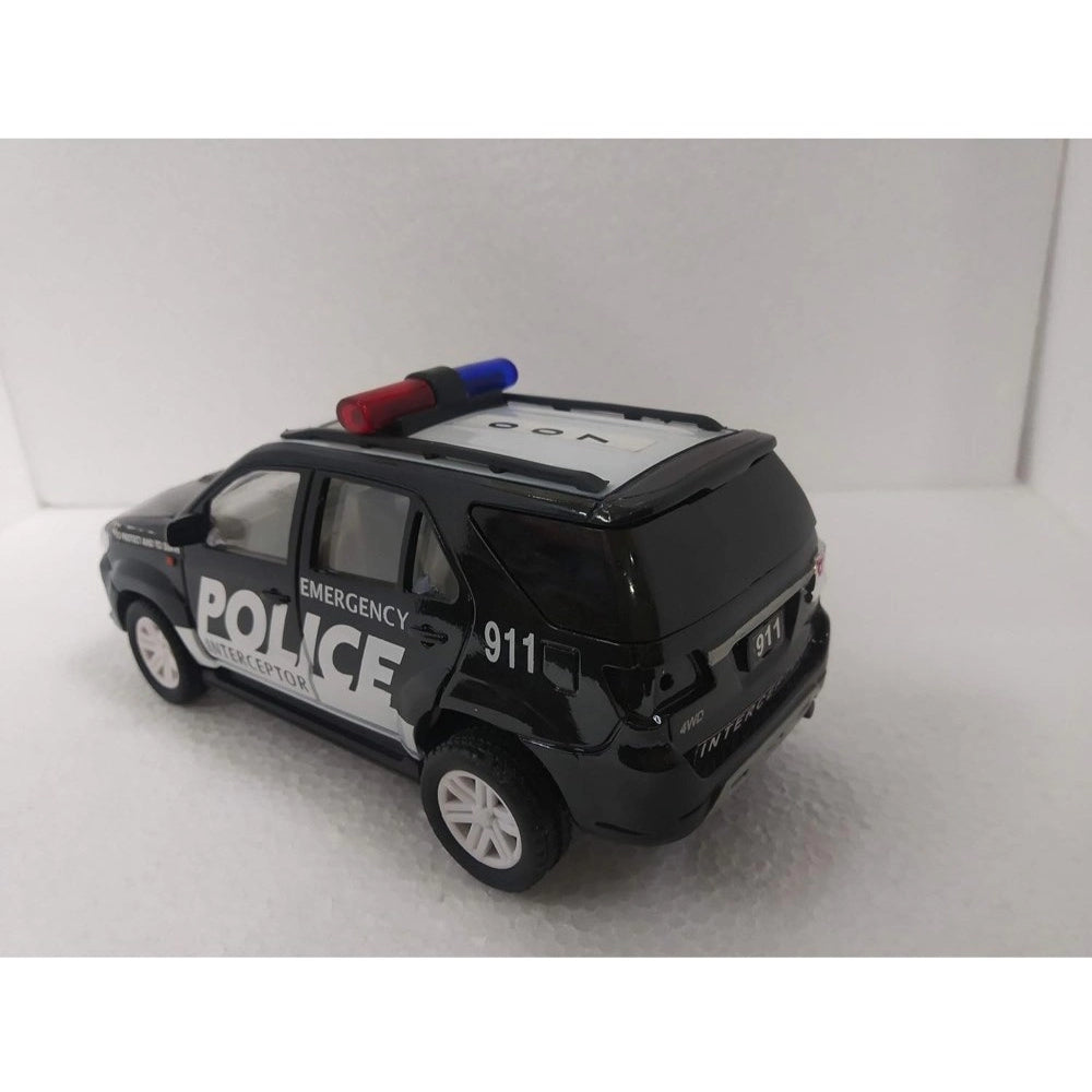 Amfyn Plastic Police Interceptor Car (Black)