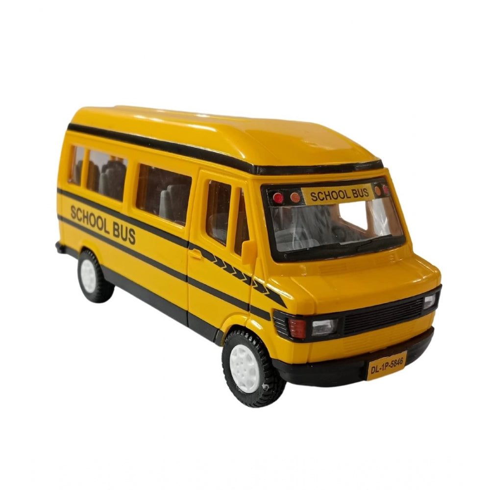 Amfyn Plastic School Bus For Kids (Yellow)