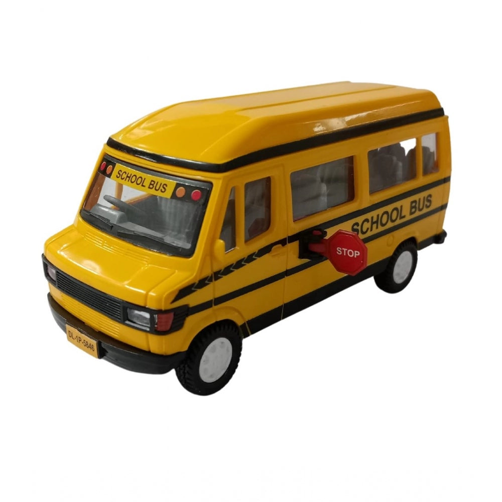 Amfyn Plastic School Bus For Kids (Yellow)