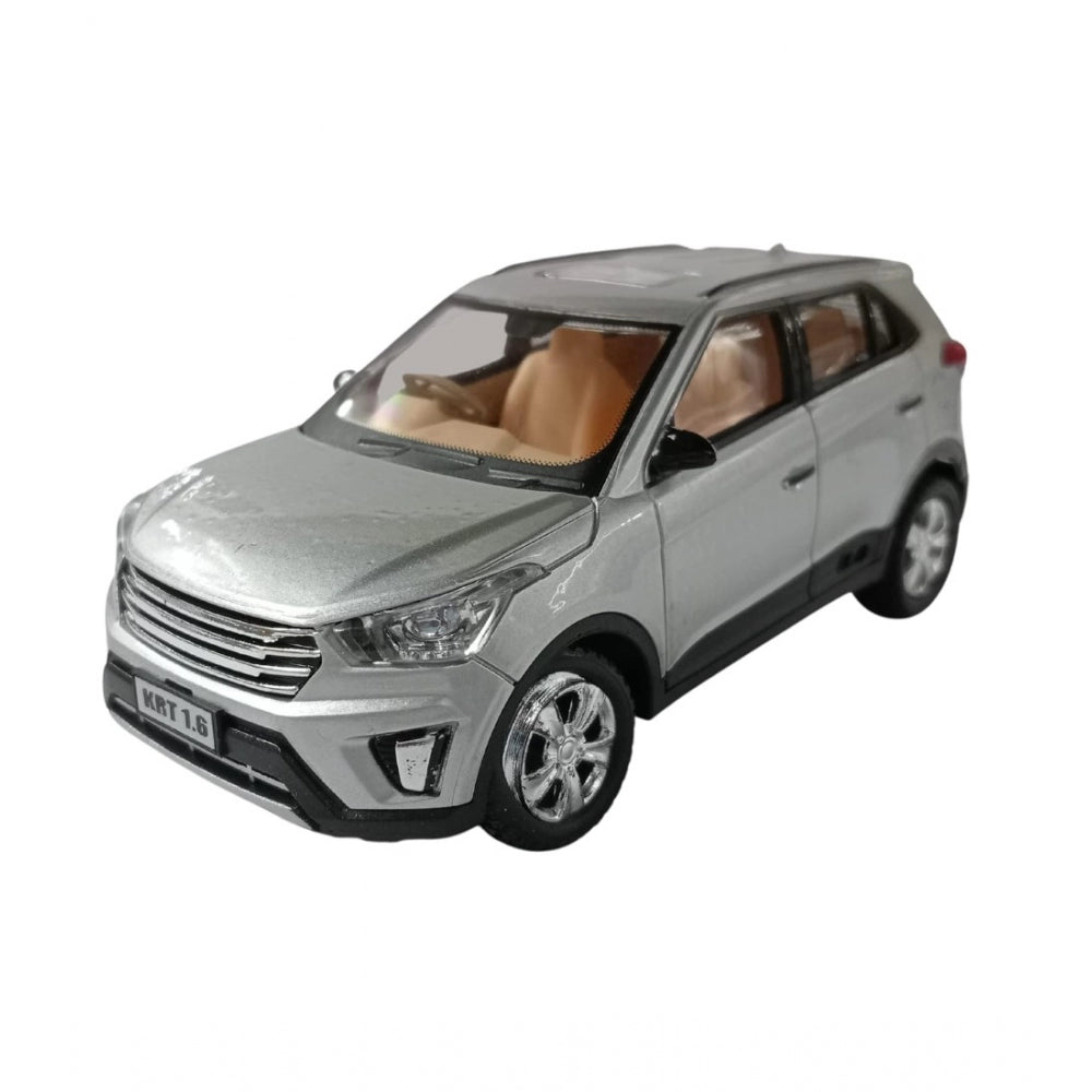 Amfyn Plastic Pull Back Action Model Car (Silver)