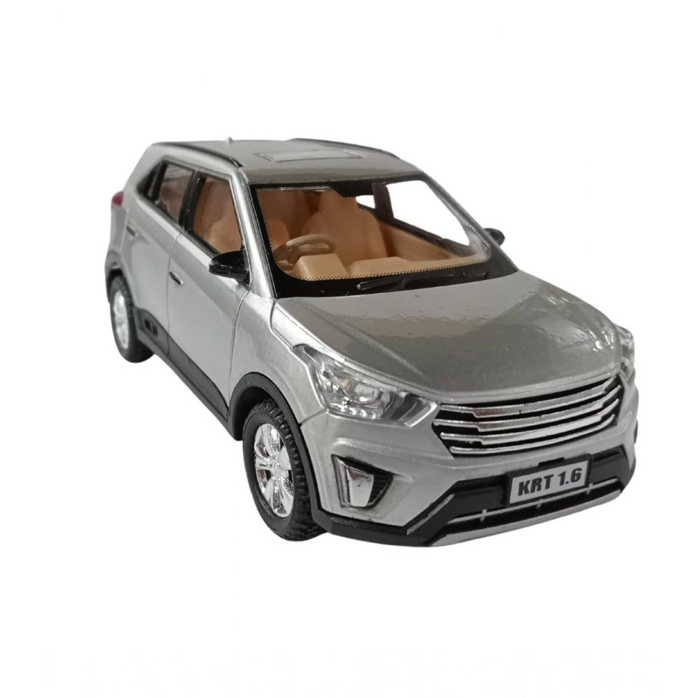 Amfyn Plastic Pull Back Action Model Car (Silver)