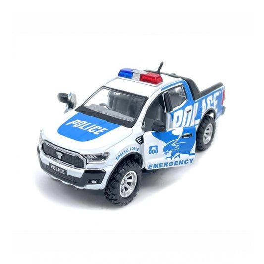 Amfyn Plastic Police Car For Kids (White)