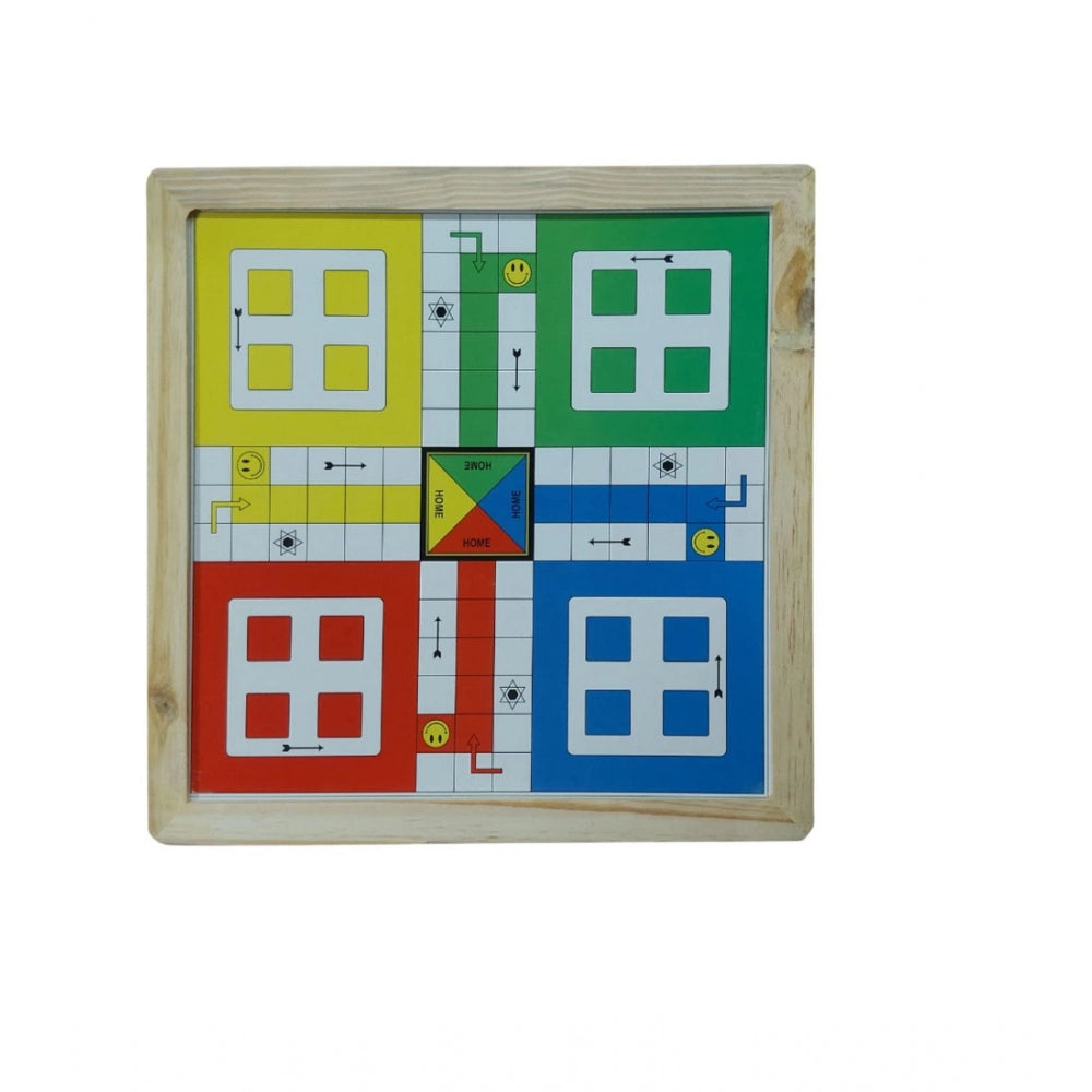 Amfyn Plastic Front And Back Ludo And Chess Board Games For Kids (Multicolor)