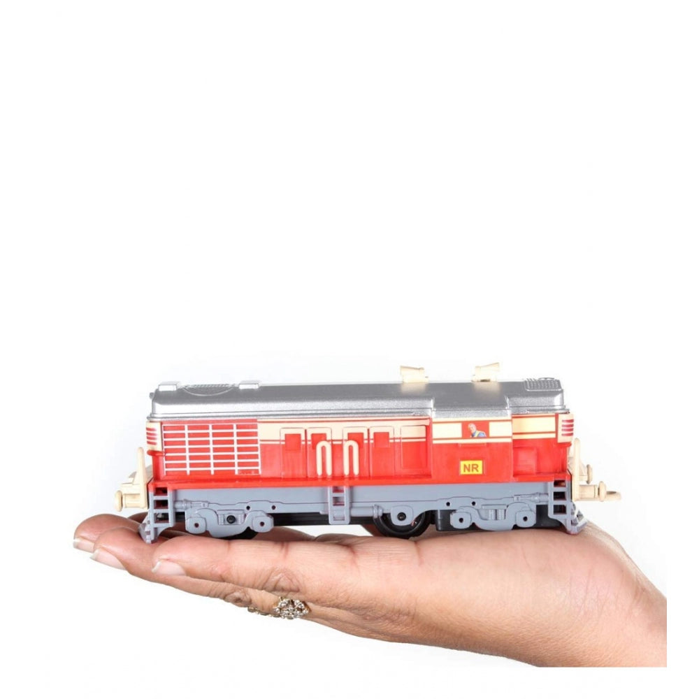 Amfyn Plastic Passenger Toy Train Set With Railway Track For Kids (Assorted)