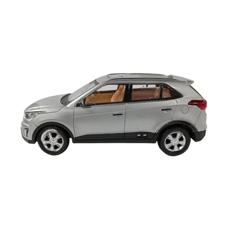 Amfyn Plastic Pull Back Action Model Car (Silver)