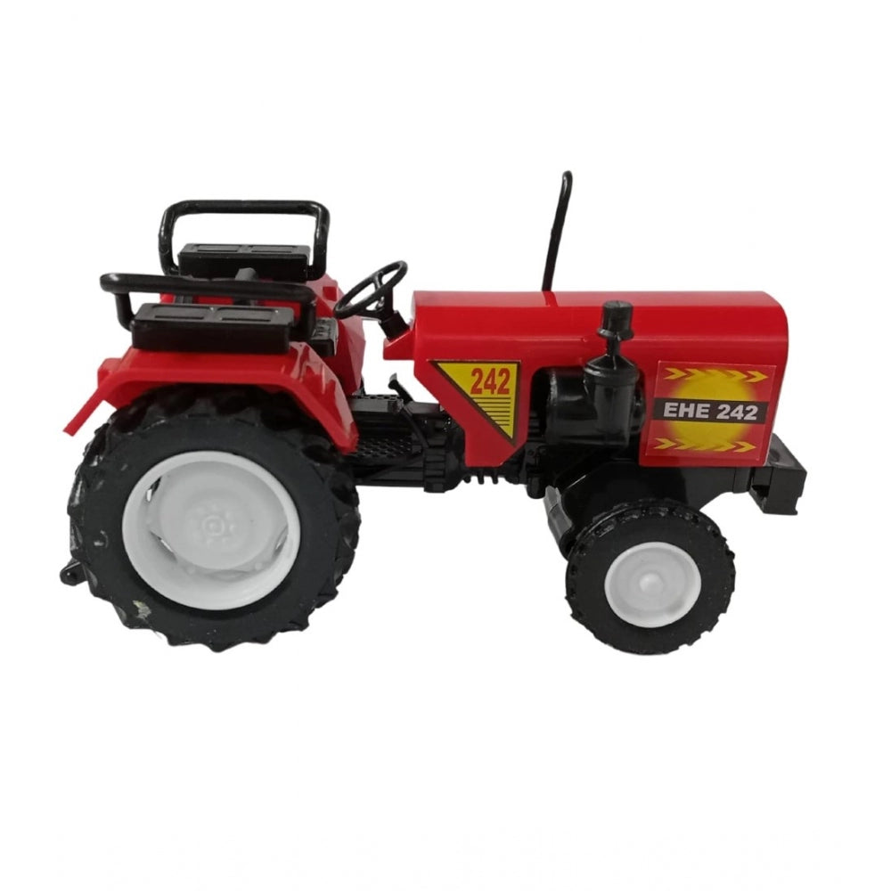 Amfyn Plastic Farmer Tractor Pull Back Action Mini Vehicle (Assorted)