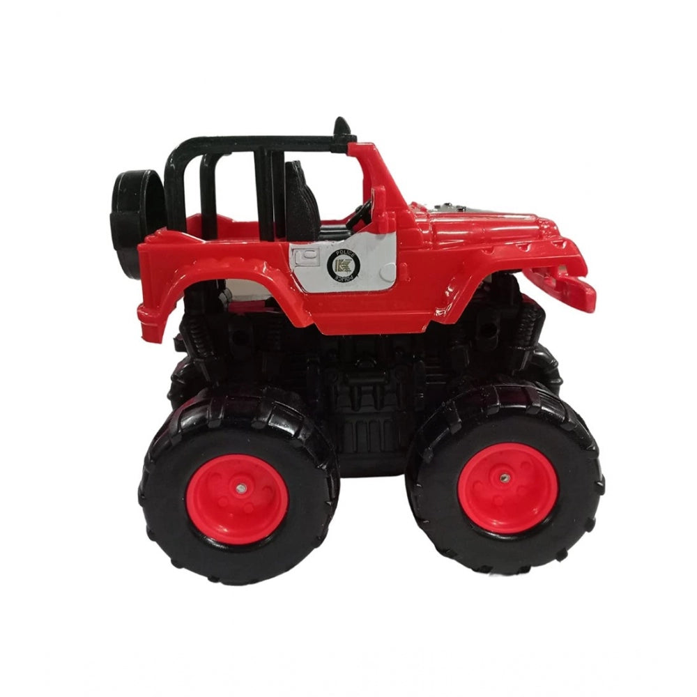Amfyn Plastic Powered Jumping Police Jeep Car (Assorted)