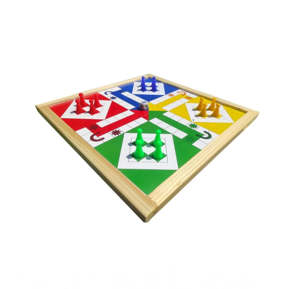 Amfyn Plastic Front And Back Ludo And Chess Board Games For Kids (Multicolor)