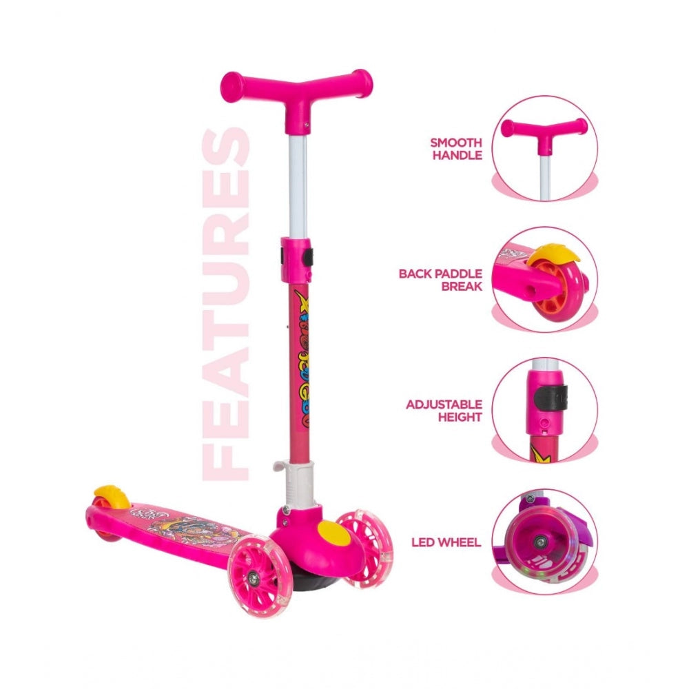 Amfyn Plastic Height Adjustable Foldable Scooter (Assorted)
