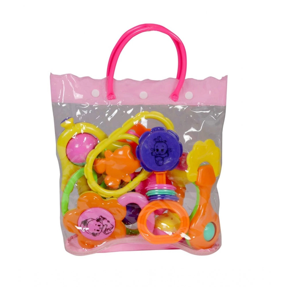 Amfyn Plastic Non Toxic Rattle Set For Babies (Multicolor)