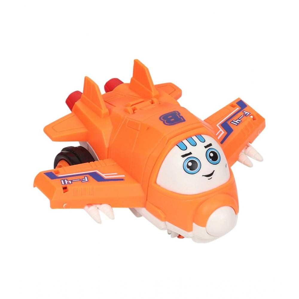 Amfyn Plastic Transformer Robot Car (Multicolor)