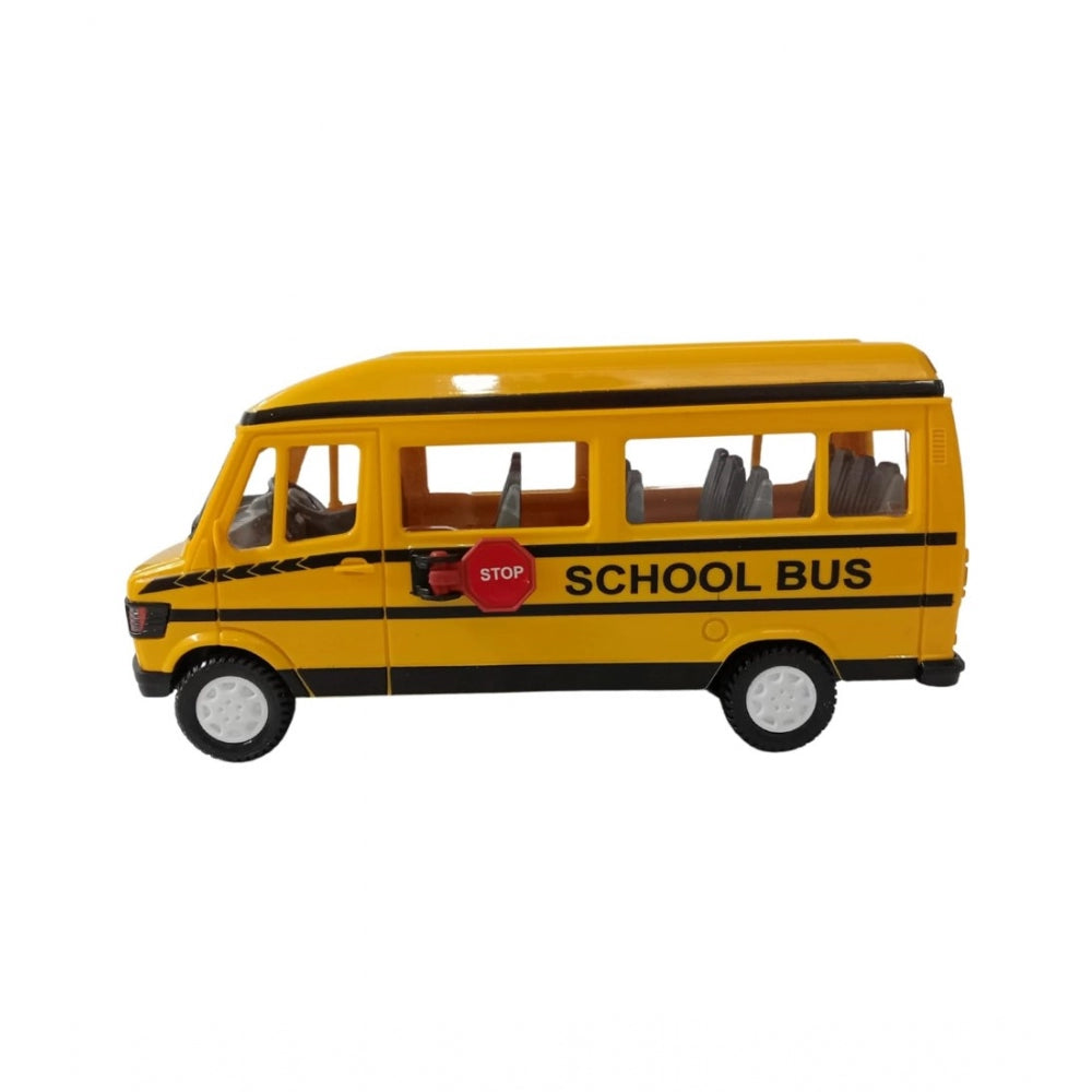 Amfyn Plastic School Bus For Kids (Yellow)