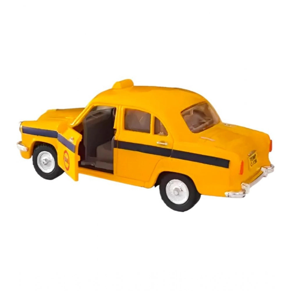 Amfyn Plastic Kolkata Ambassador Taxi Car (Yellow)