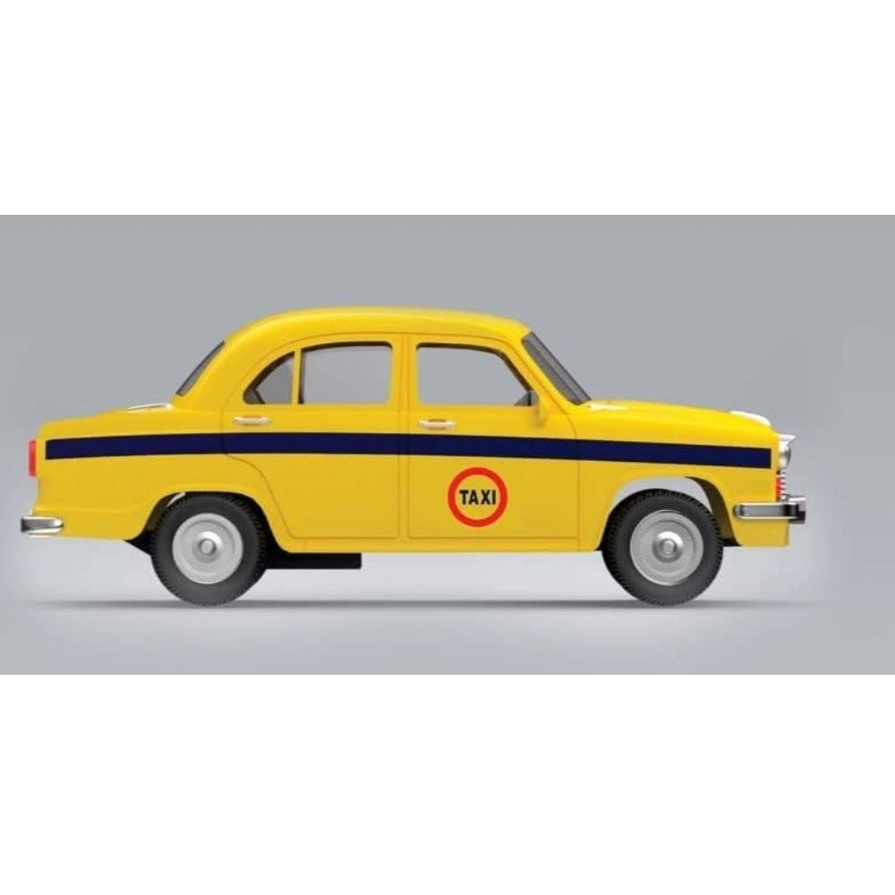 Amfyn Plastic Kolkata Ambassador Taxi Car (Yellow)
