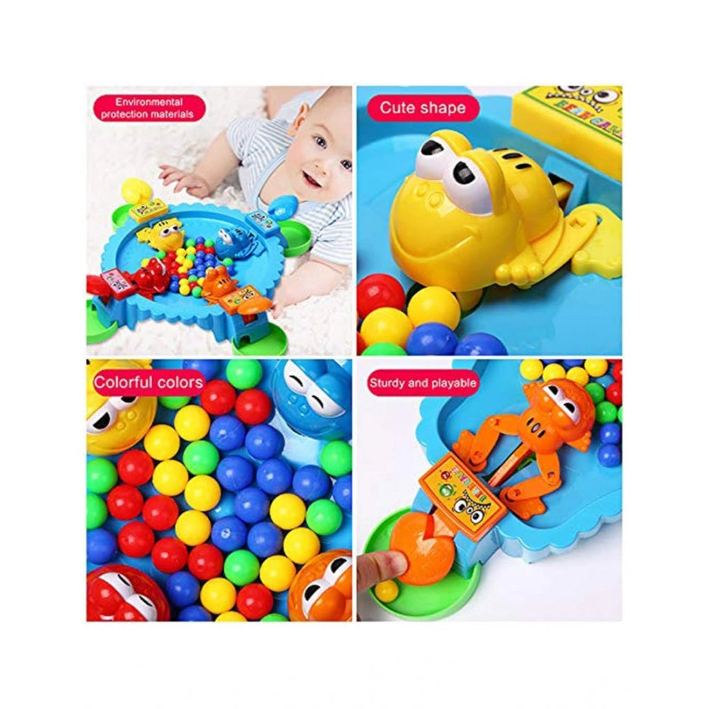 Amfyn Plastic Frog Eat Beans Game4 Players (Multicolor)