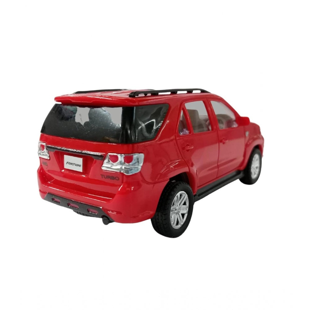 Amfyn Plastic Pull Back Action Suv Fortuner (Red)