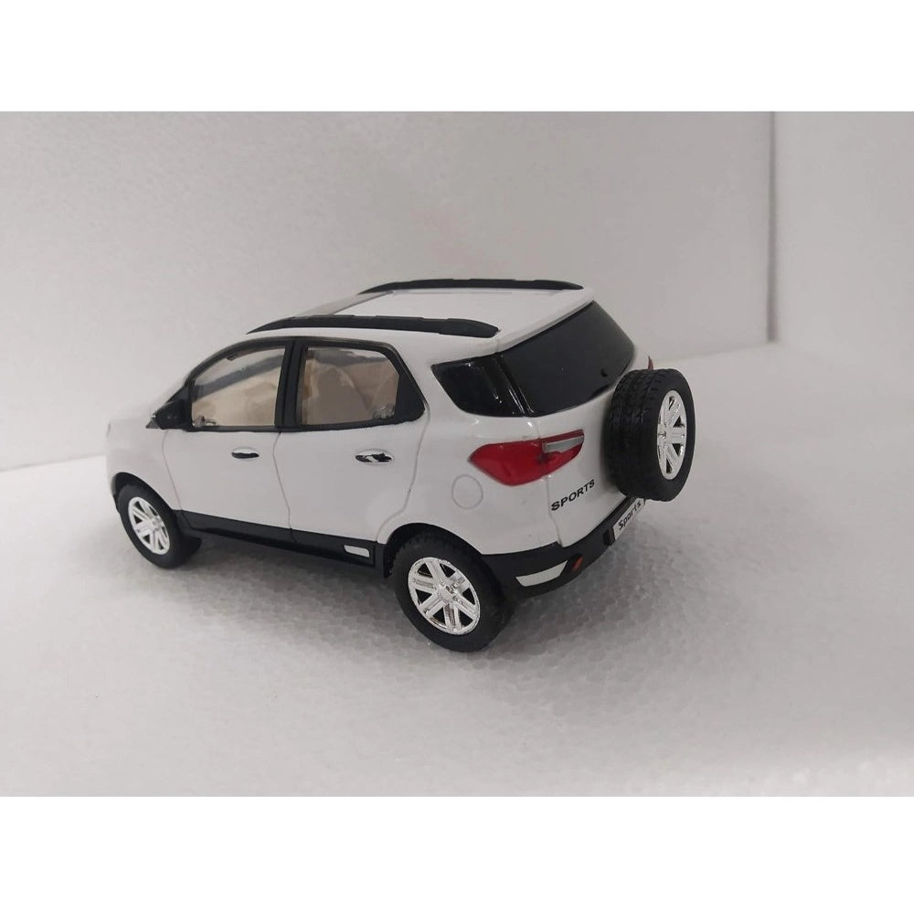 Amfyn Plastic Pull Back Action Sports Echo Suv Model Car (White)