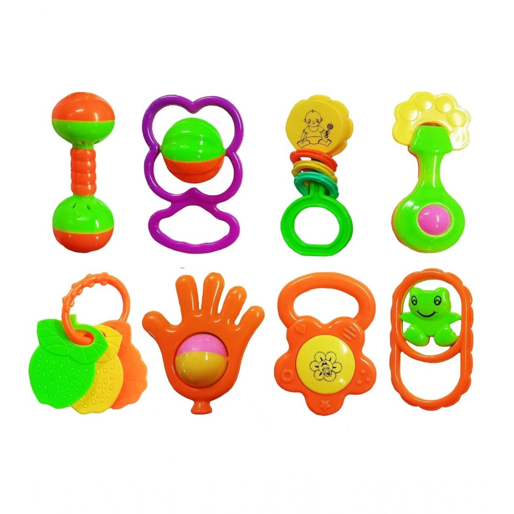 Amfyn Plastic Non Toxic Rattle Set For Babies (Multicolor)