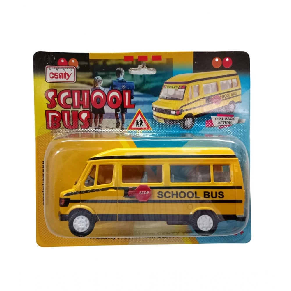 Amfyn Plastic School Bus For Kids (Yellow)