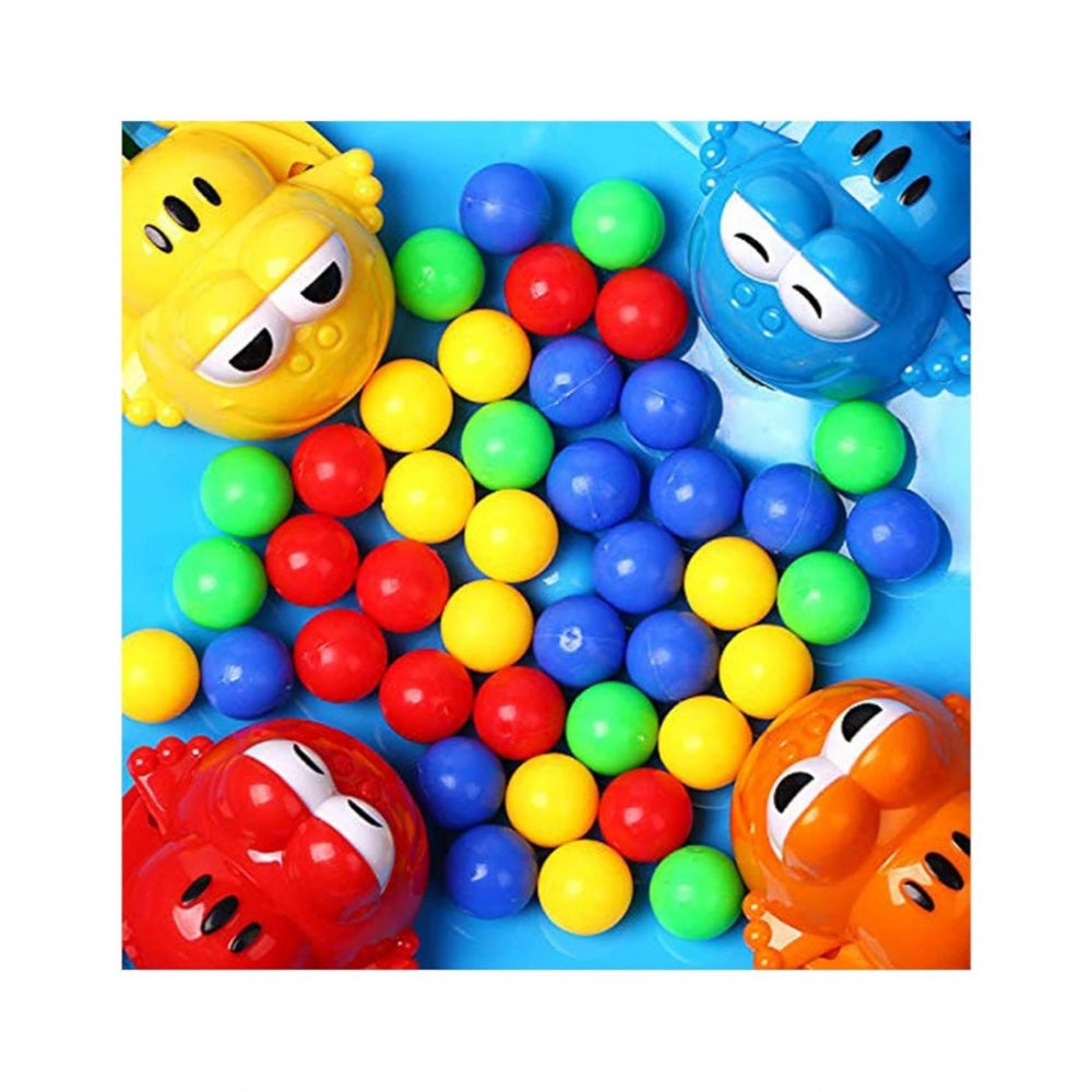 Amfyn Plastic Frog Eat Beans Game4 Players (Multicolor)