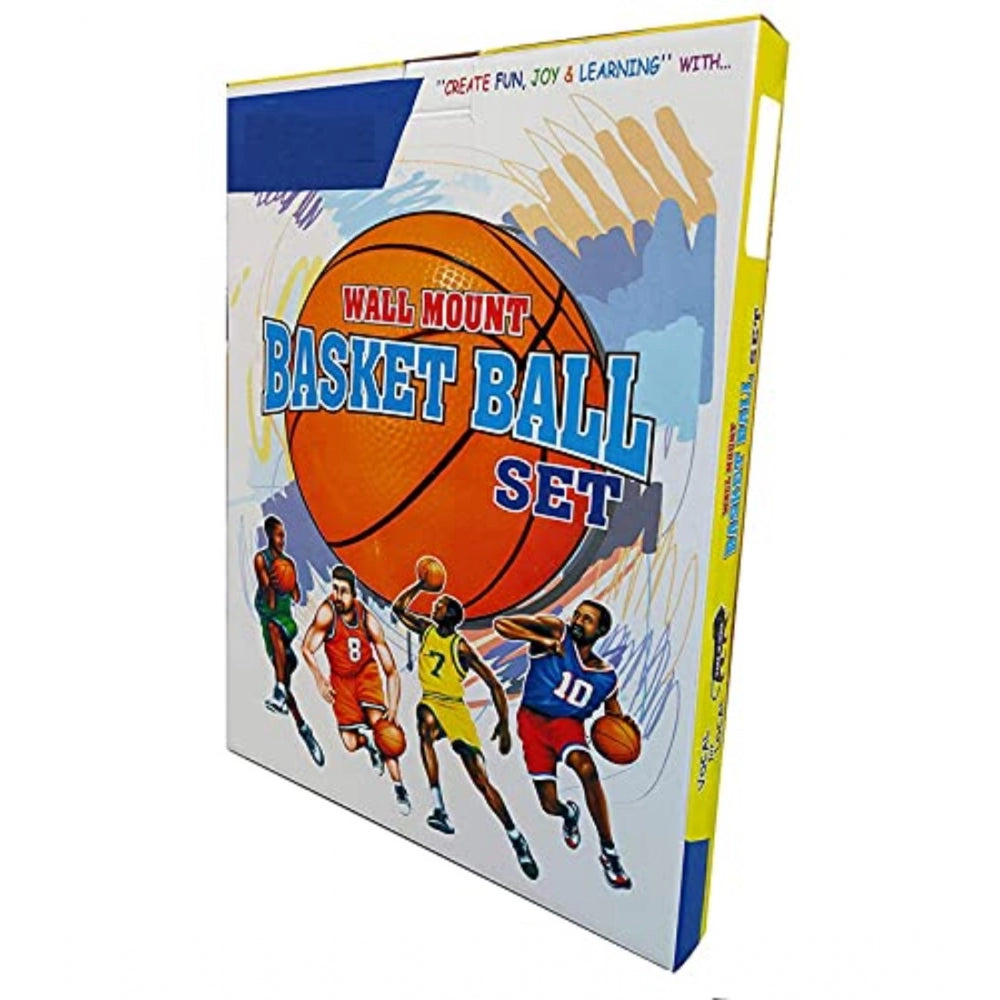 Amfyn Plastic Basketball For Kids Hanging Board With Ball (Multicolor)