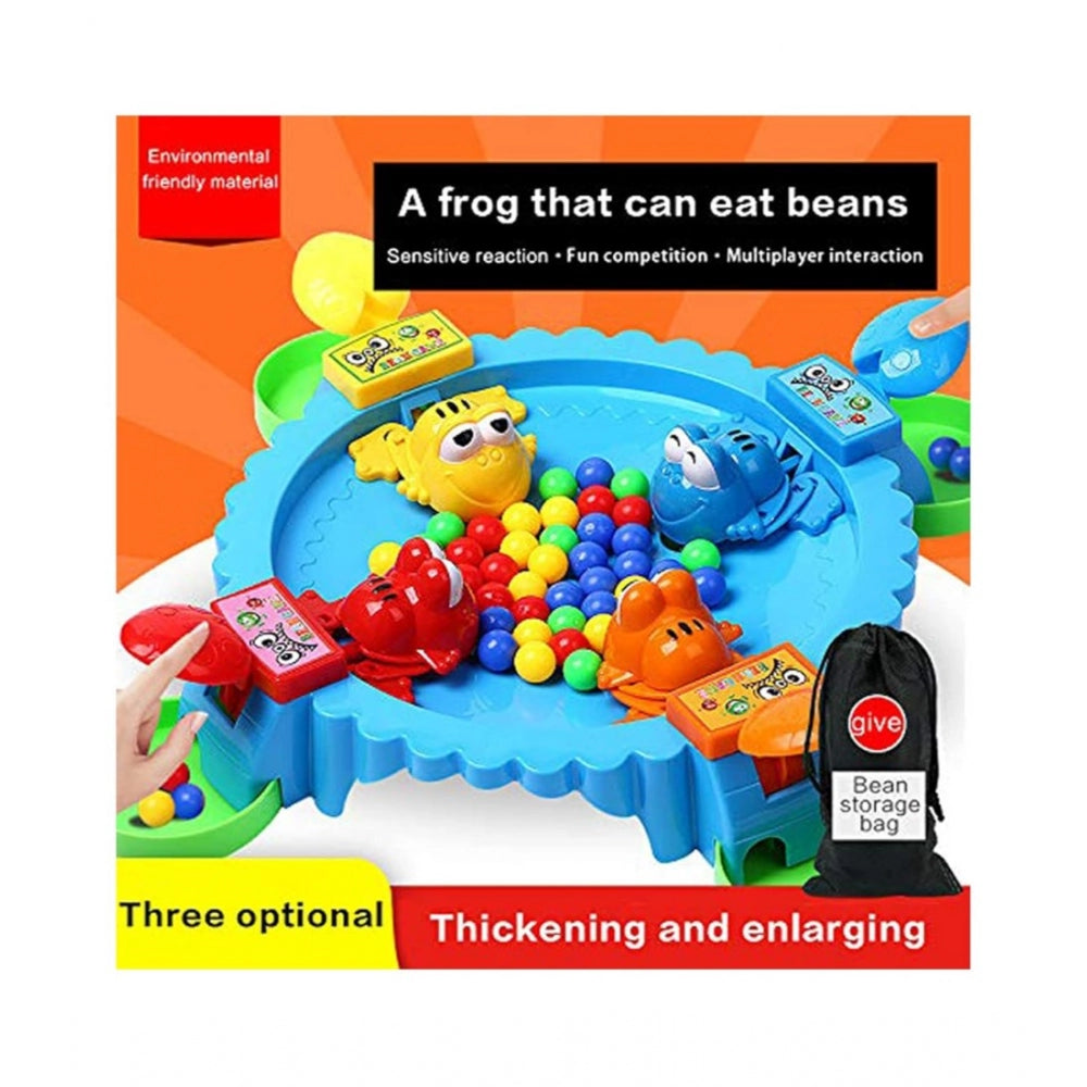 Amfyn Plastic Frog Eat Beans Game4 Players (Multicolor)