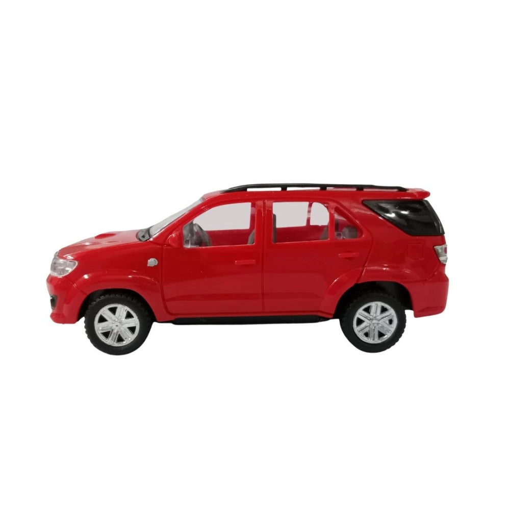 Amfyn Plastic Pull Back Action Suv Fortuner (Red)