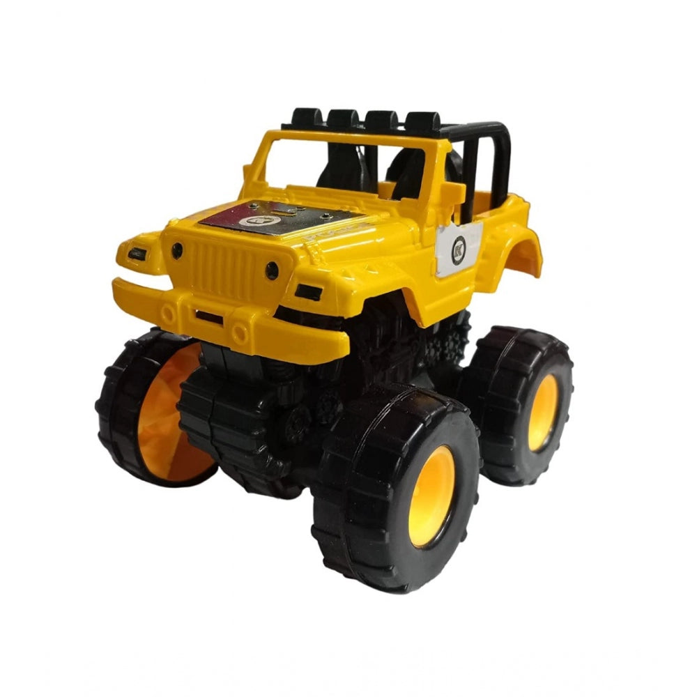 Amfyn Plastic Powered Jumping Police Jeep Car (Assorted)