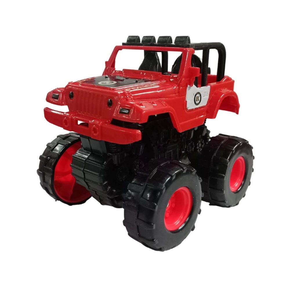 Amfyn Plastic Powered Jumping Police Jeep Car (Assorted)
