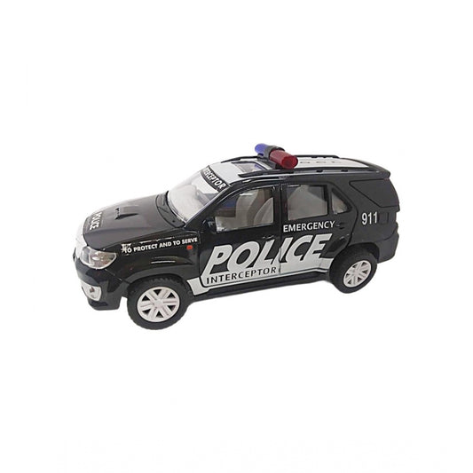 Amfyn Plastic Police Interceptor Car (Black)