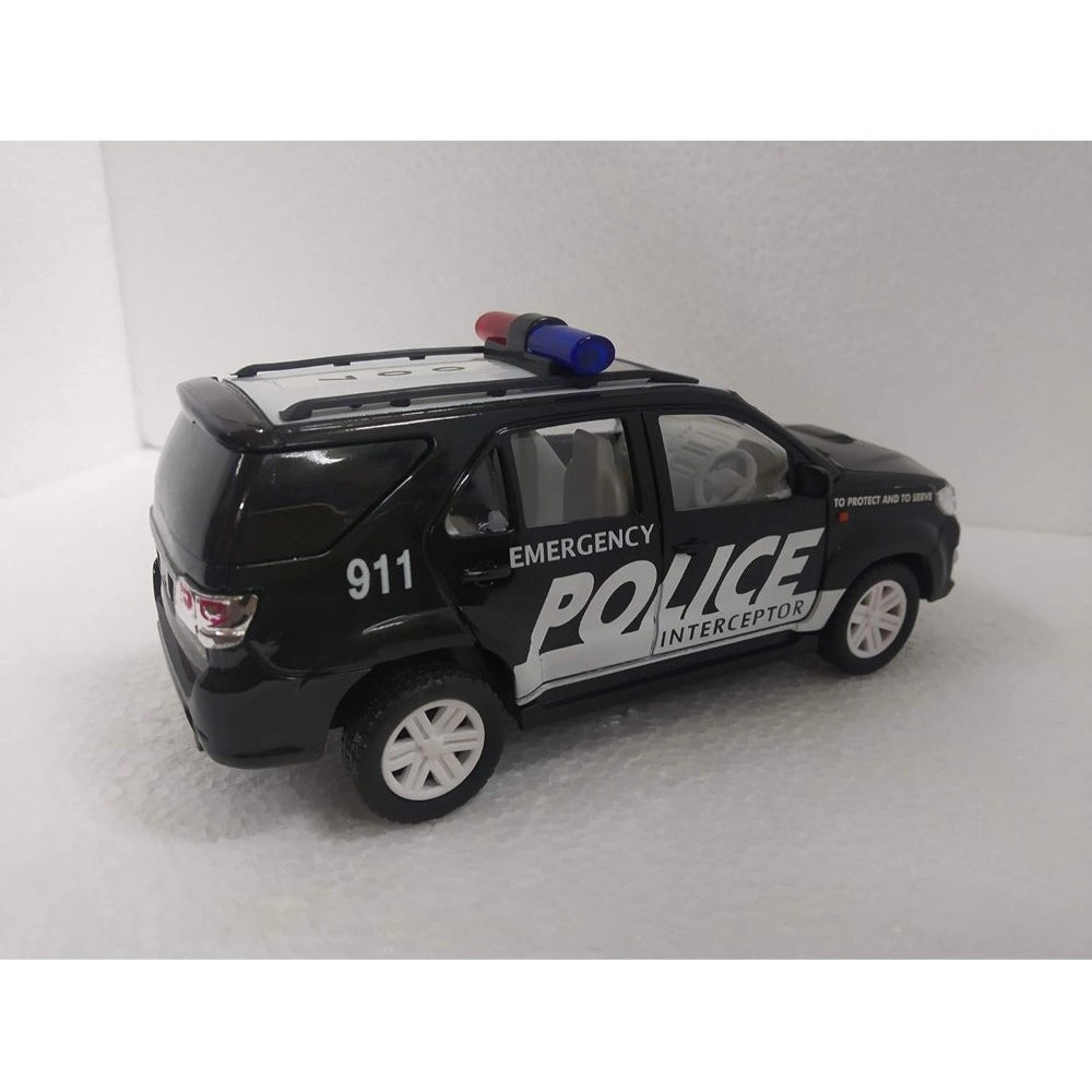 Amfyn Plastic Police Interceptor Car (Black)