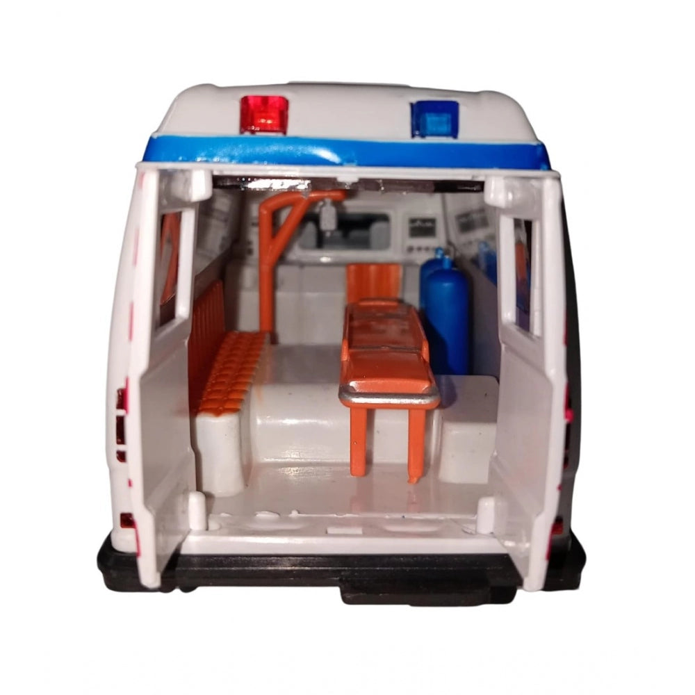 Amfyn Plastic Ambulance Emergency Medical Technicians Bus Suv Car (White)