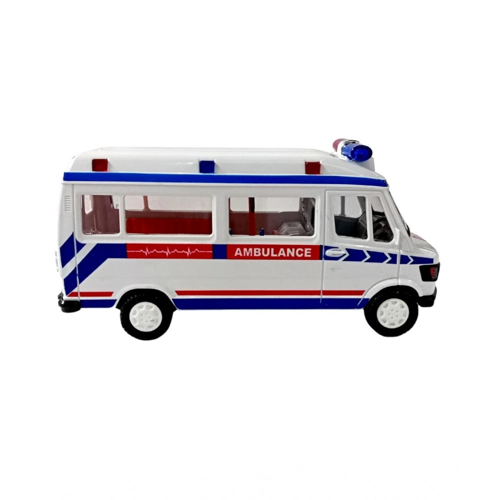 Amfyn Plastic Ambulance Emergency Medical Technicians Bus Suv Car (White)