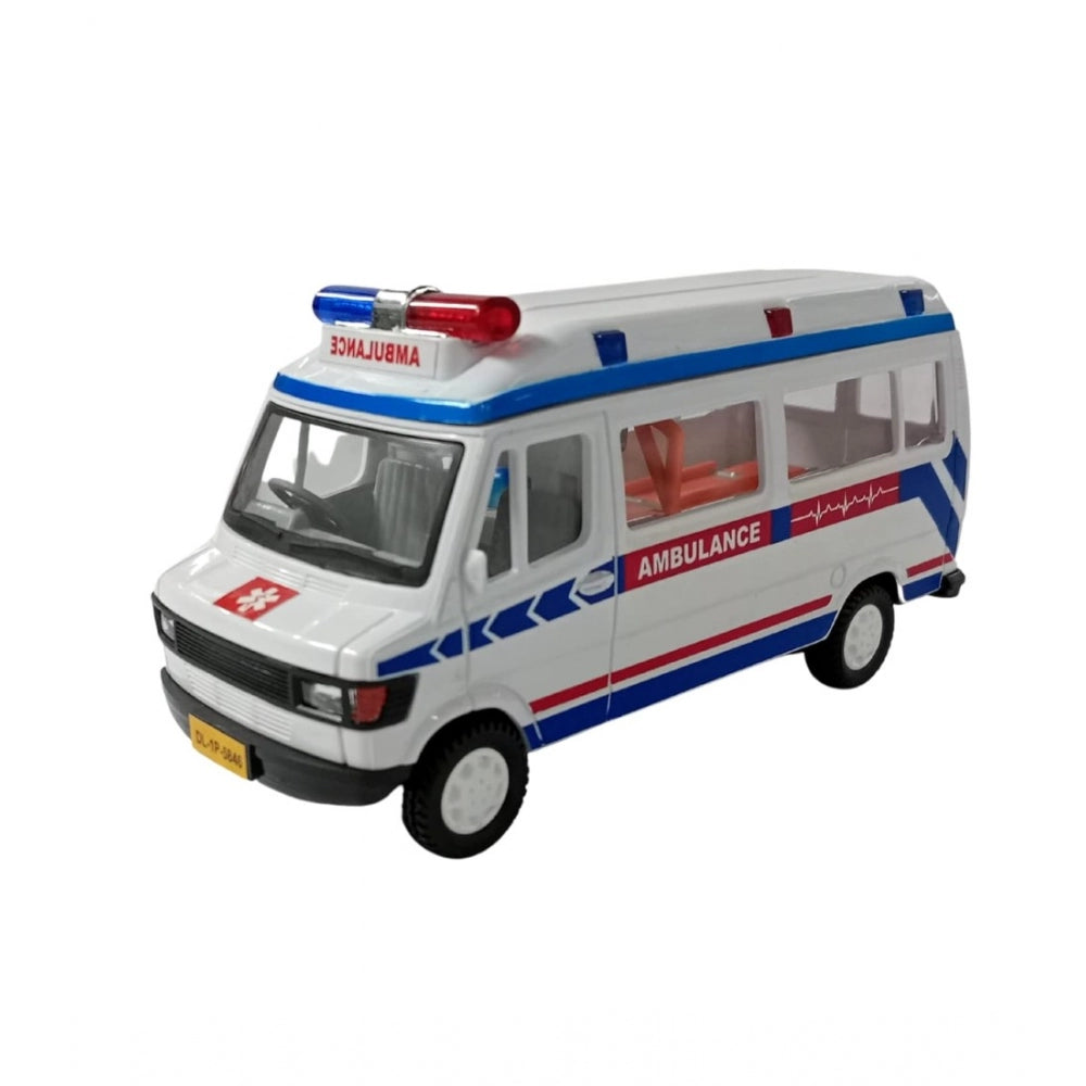 Amfyn Plastic Ambulance Emergency Medical Technicians Bus Suv Car (White)