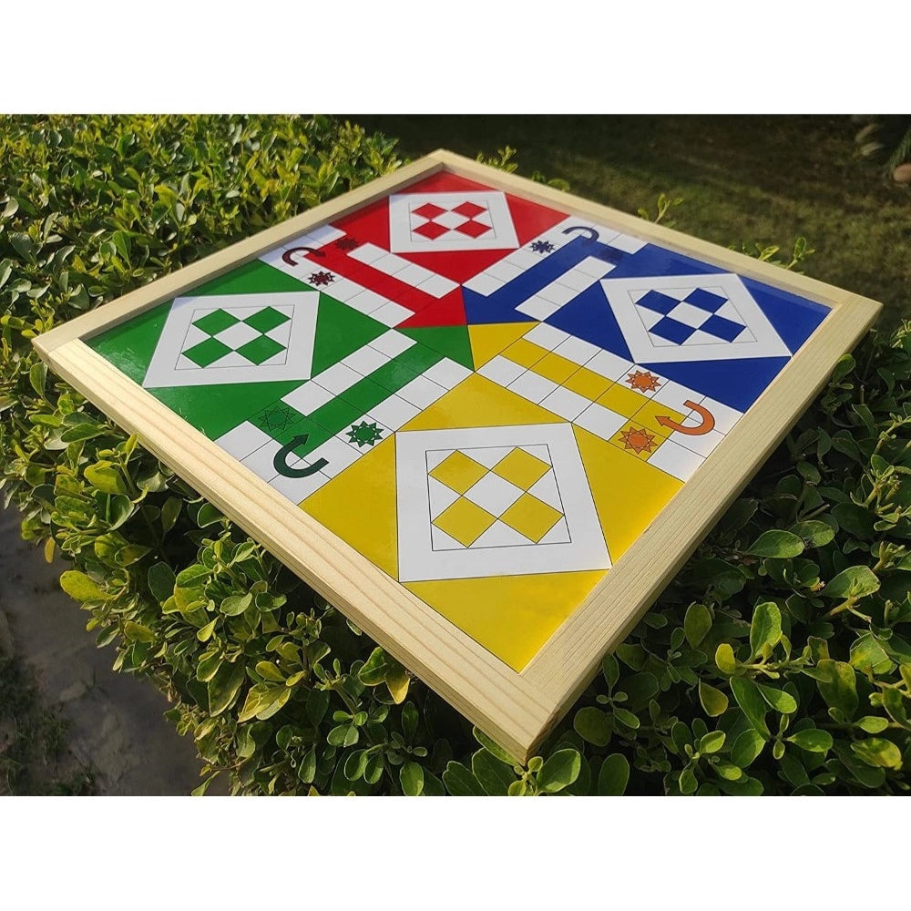 Amfyn Plastic Front And Back Ludo And Chess Board Games For Kids (Multicolor)