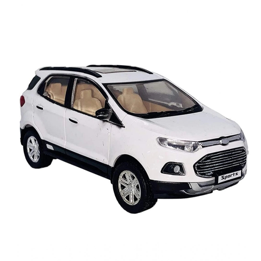 Amfyn Plastic Pull Back Action Sports Echo Suv Model Car (White)