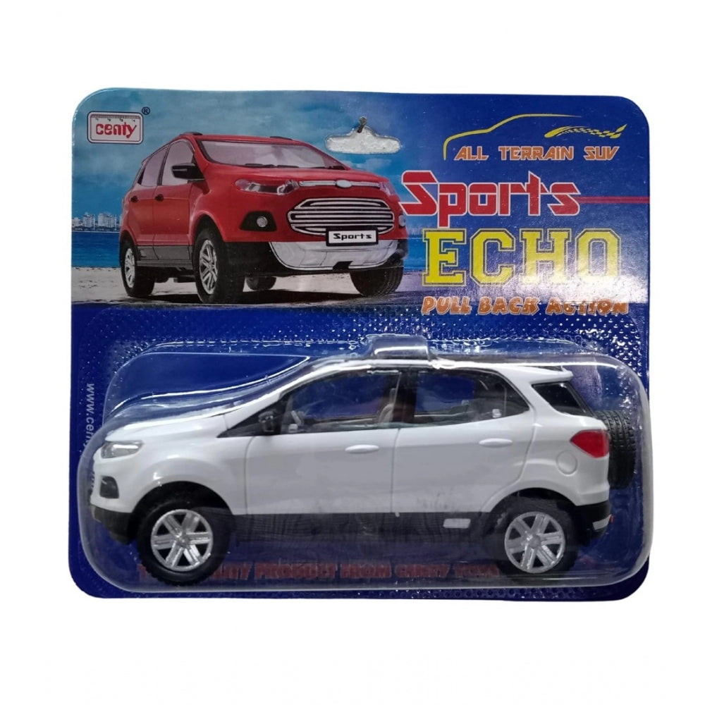 Amfyn Plastic Sports Echo Toy Car (White)