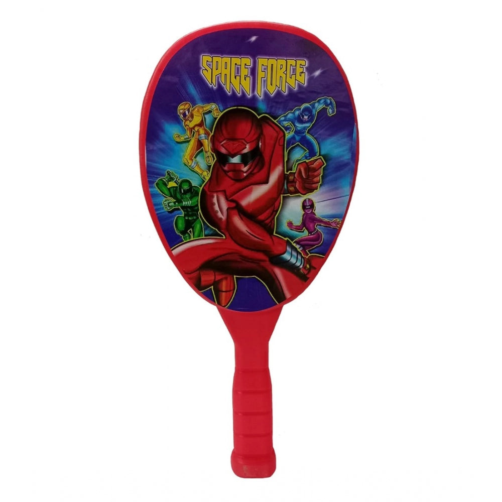 Amfyn Plastic Racket Set For Kids Indoor Outdoor Table Tennis (Red)
