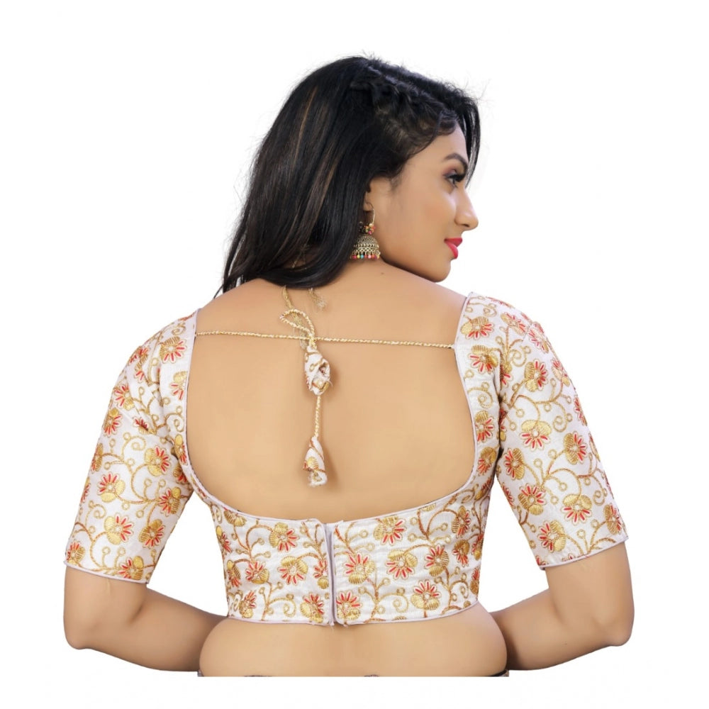 Amfyn Women's Phantom Cording Readymade Blouse (White, Size: Free Size)