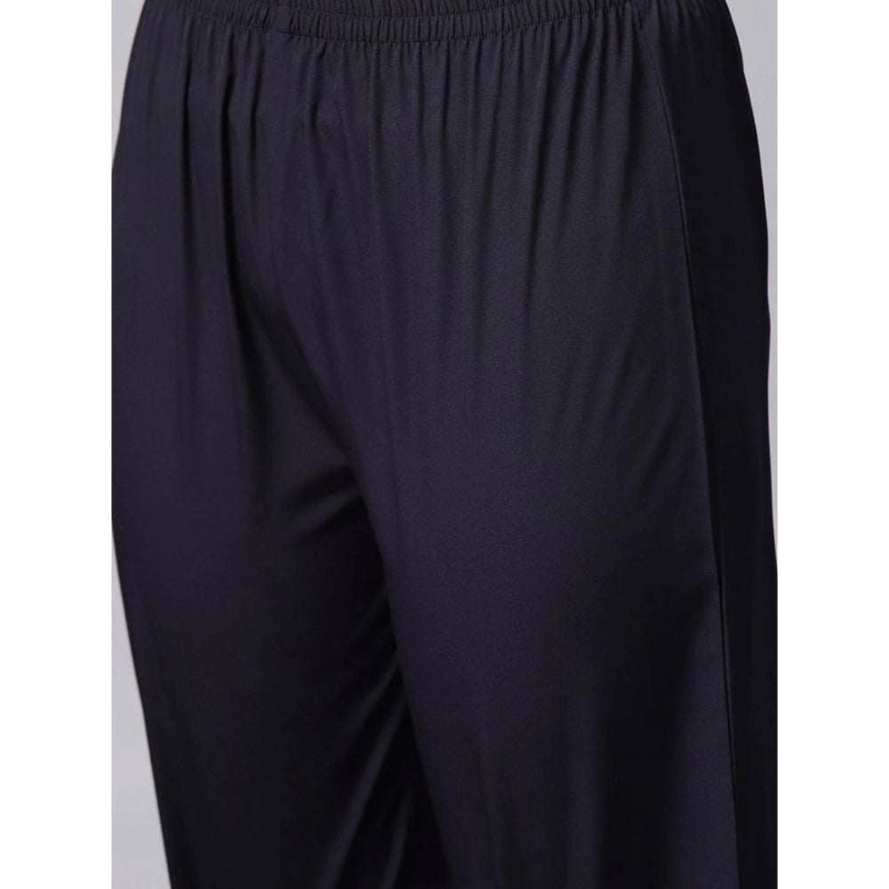 Amfyn Women's Casual 3-4Th Sleeve Paisley Crepe Kurti And Palazzo Set (Beige)