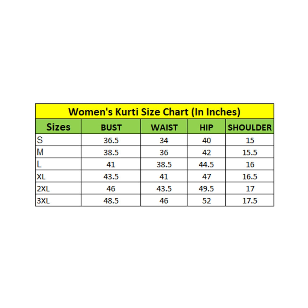 Amfyn Women's Casual 3-4Th Sleeve Solid Crepe Kurti (Black)