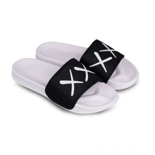 Amfyn Men's Rubber Comfortable Flip-Flops and Slippers (Black)