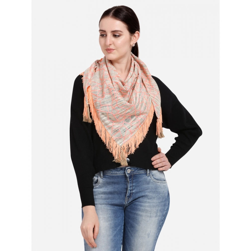 Amfyn Women's Cotton Embroidered Dupatta (Offwhite, Length: 0.5 to 1 Mtr)