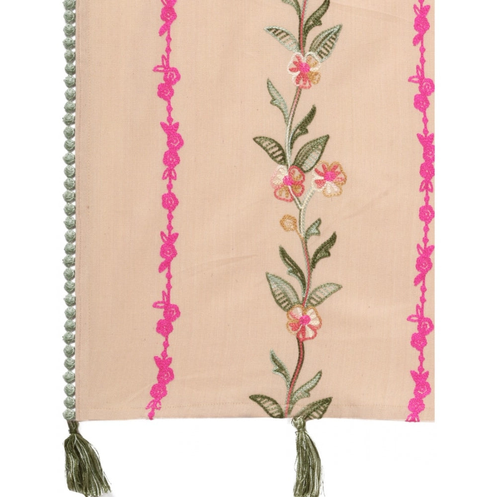 Amfyn Women's Cotton Opaque Stole (Beige, Length: 1.5 to 2 Mtr)