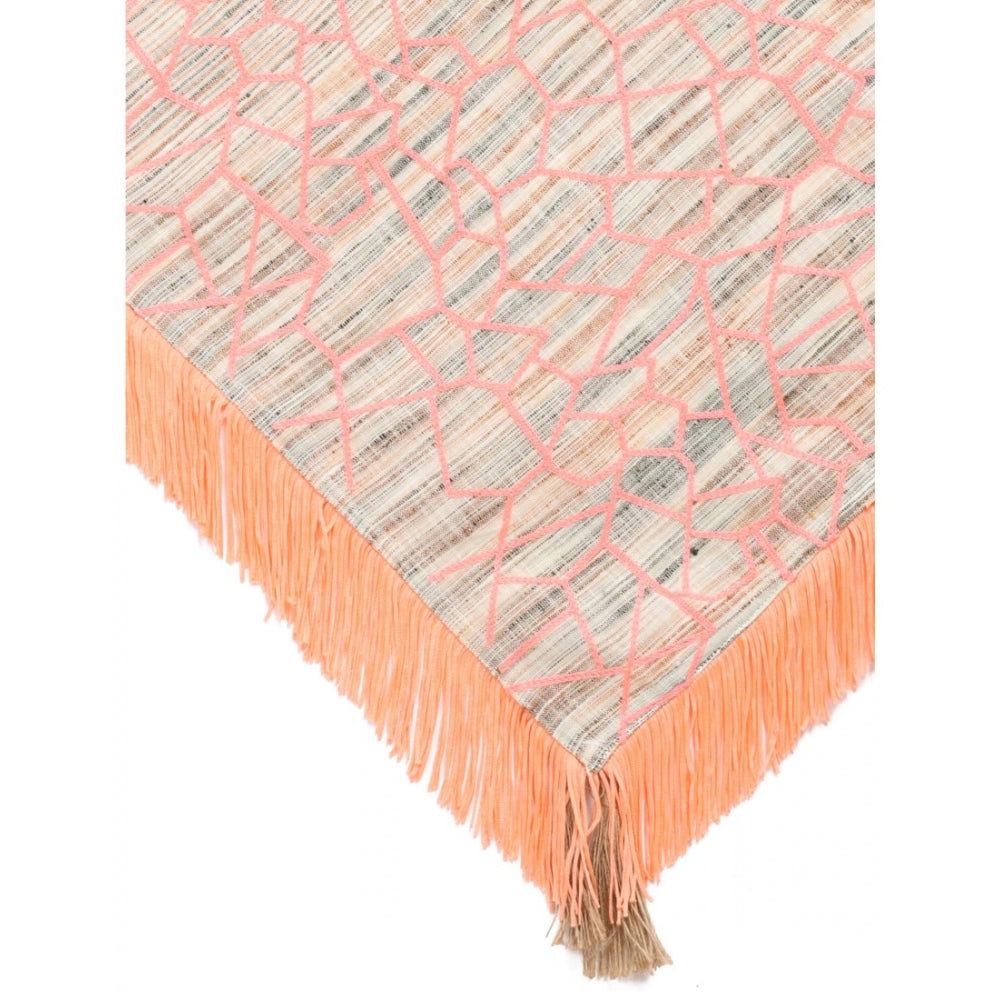 Amfyn Women's Cotton Embroidered Dupatta (Offwhite, Length: 0.5 to 1 Mtr)